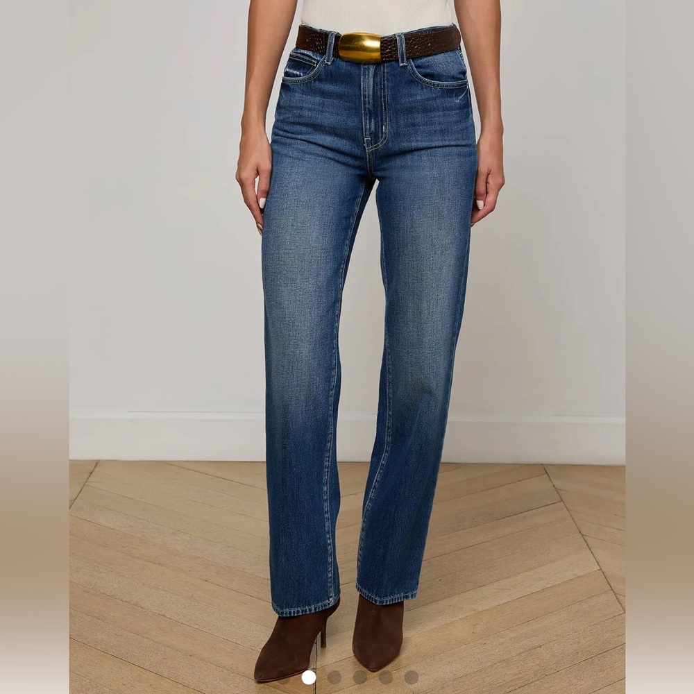 NWT LAGENCE Jones Ultra High Rise Stovepipe Straight Jeans in Boyle